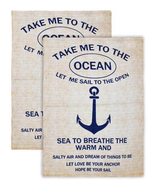 2 Pack Ocean Kitchen Towel, 20" x 28" home decor - Mod Lifestyles