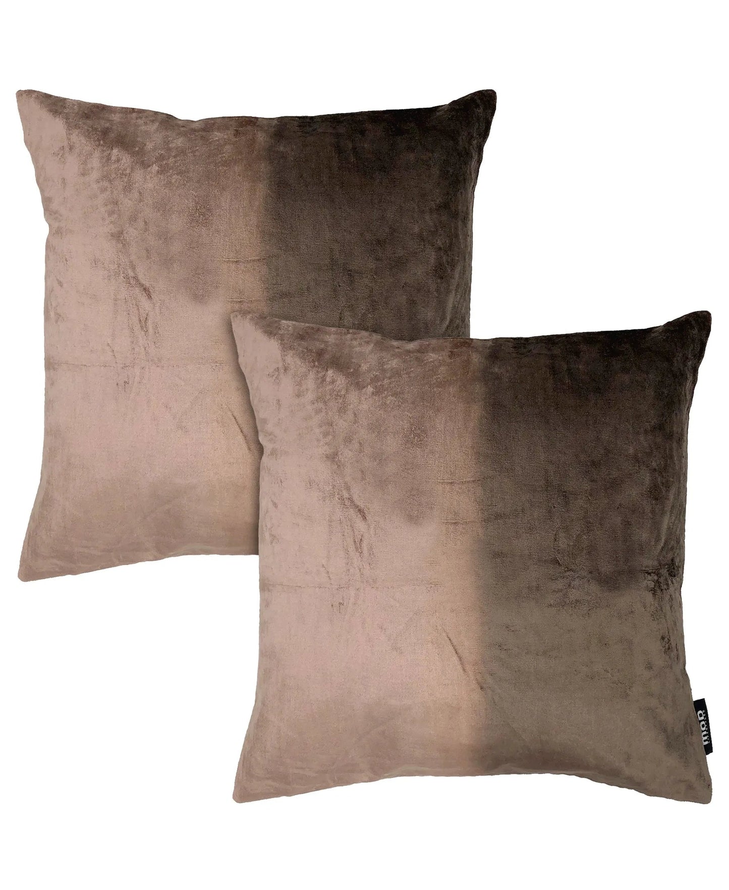 2-Pack Ombre Rayon Velvet Decorative Pillow, 18" X 18" home decor - Mod Lifestyles