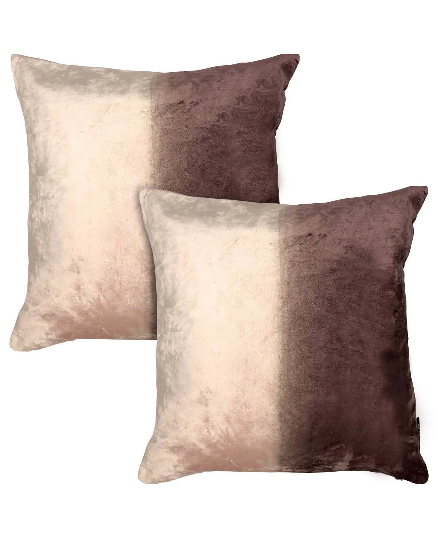 2-Pack Ombre Rayon Velvet Decorative Pillow, 18" X 18" home decor - Mod Lifestyles