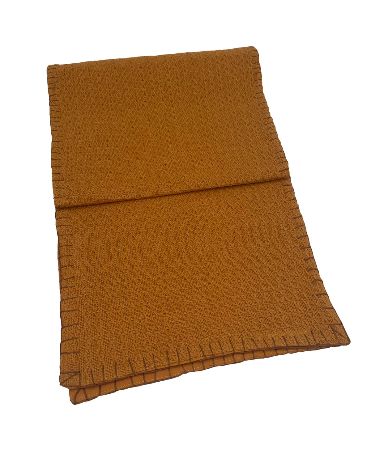 Diamond Texture Whipstitch Edges Table Runner, 13" X 72" home decor - Mod Lifestyles
