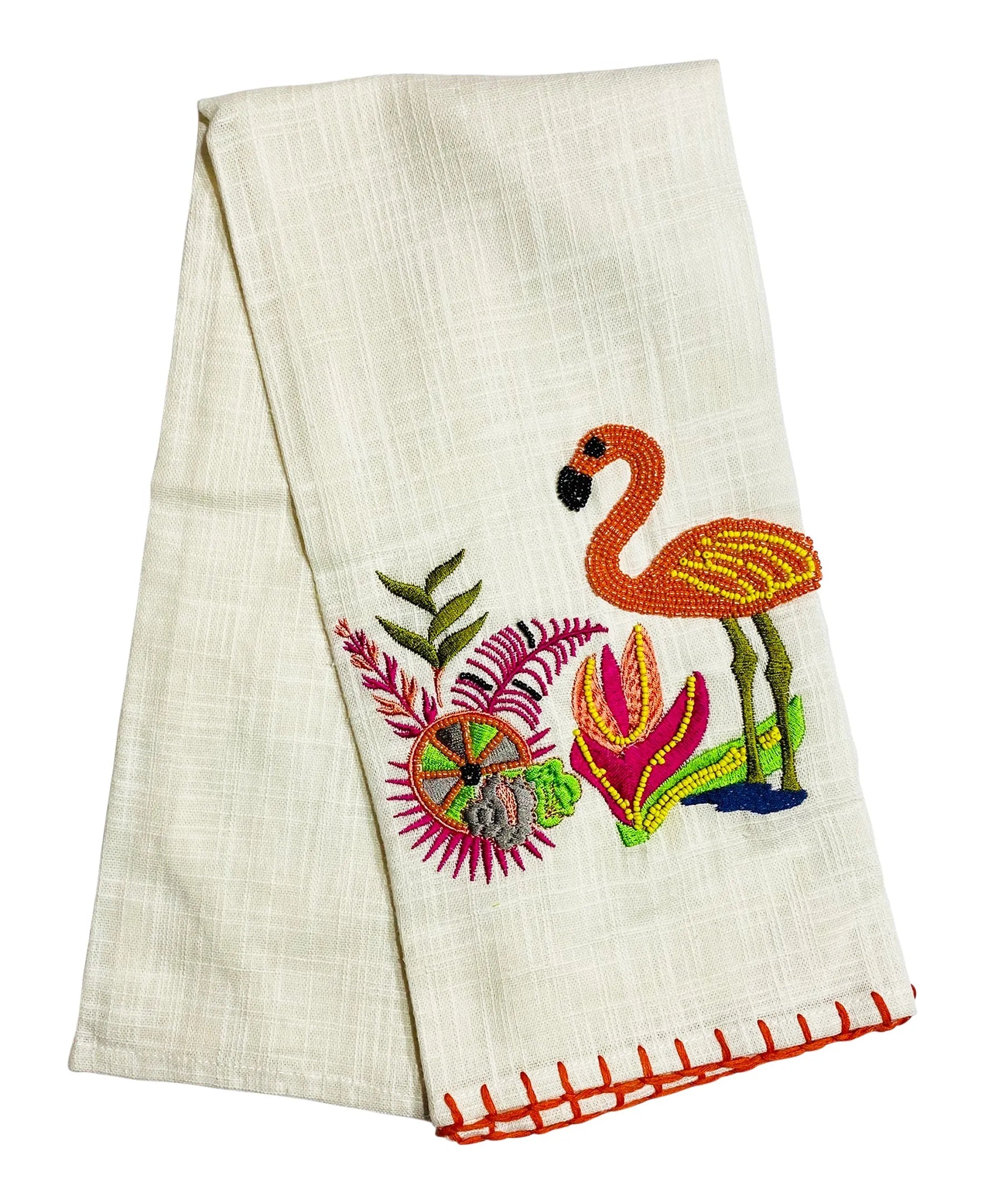 Flamingo Kitchen Towel, 20" X 28" home decor - Mod Lifestyles