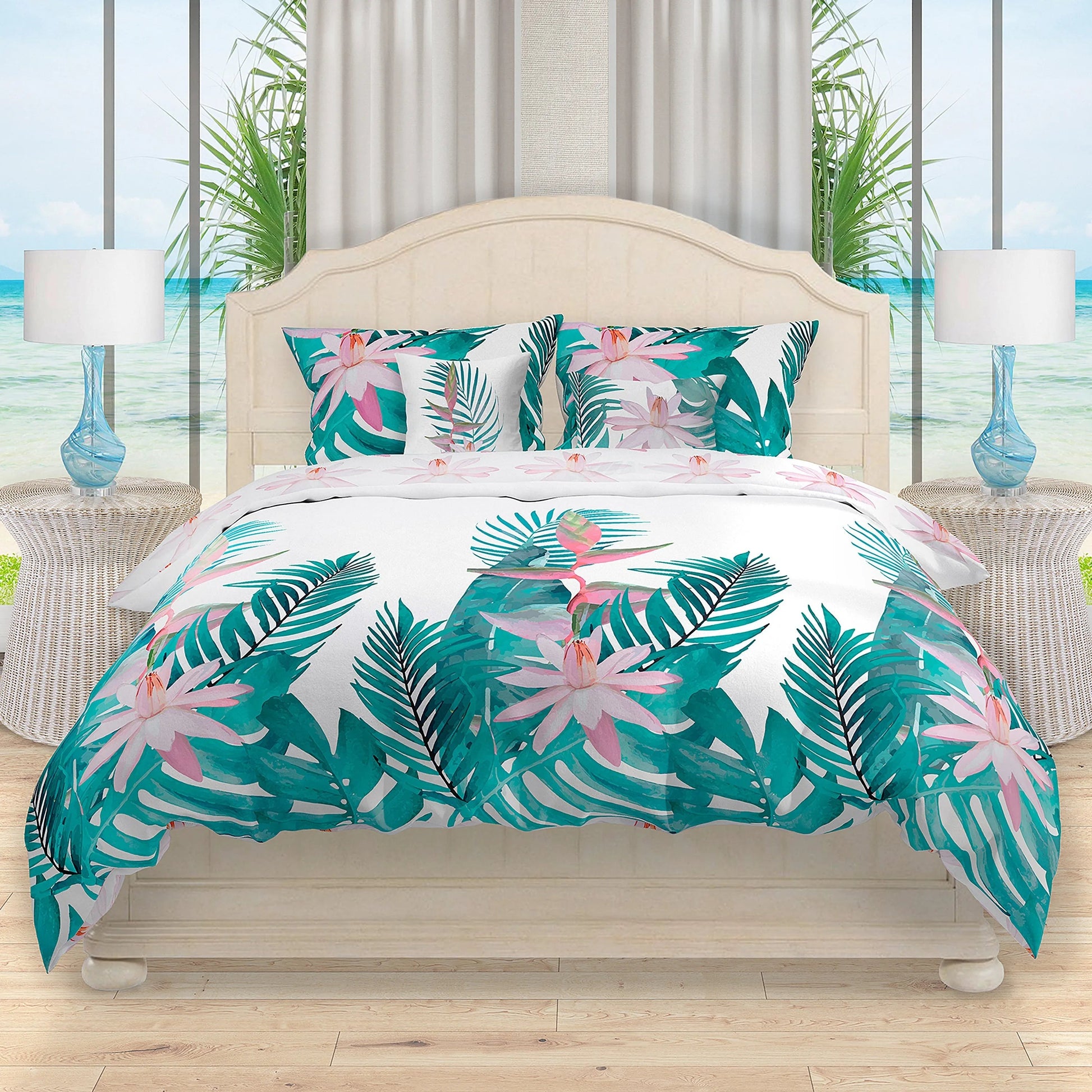 Flamingo Queen Comforter Set, 88" X 94" home decor - Mod Lifestyles