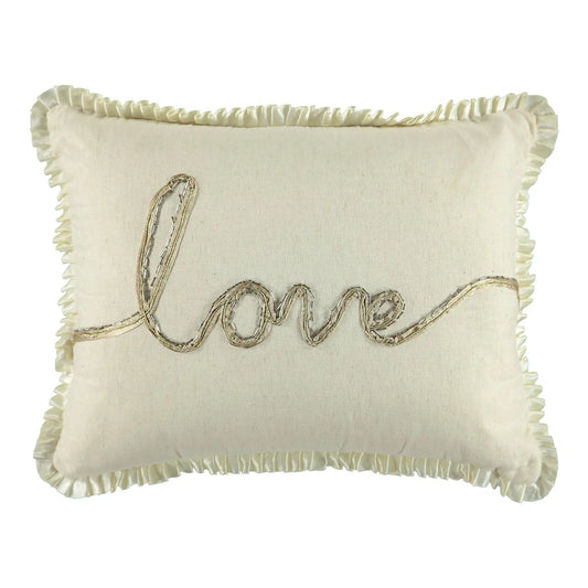 Love Decorative Decorative Lumbar Pillow, 13" X 18" home decor - Mod Lifestyles