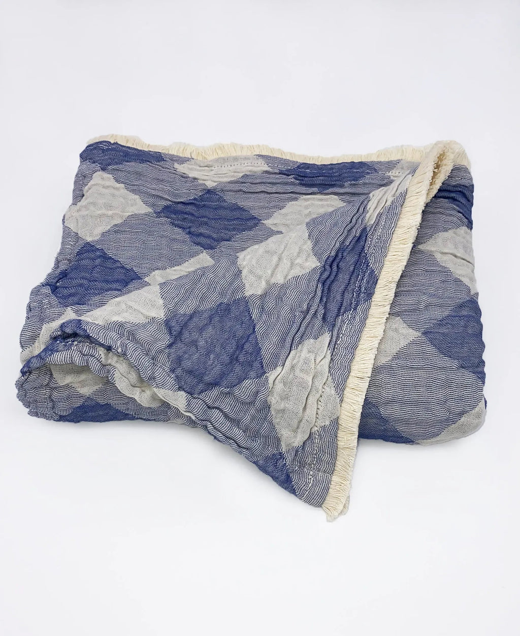 Plaid Gossamer Cotton Throw, 50" X 70" home decor - Mod Lifestyles