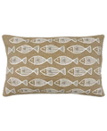 School of Fishes Print and Embroidery Pillow, 14" X 20" home decor - Mod Lifestyles
